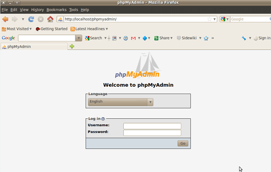 localhost phpmyadmin download